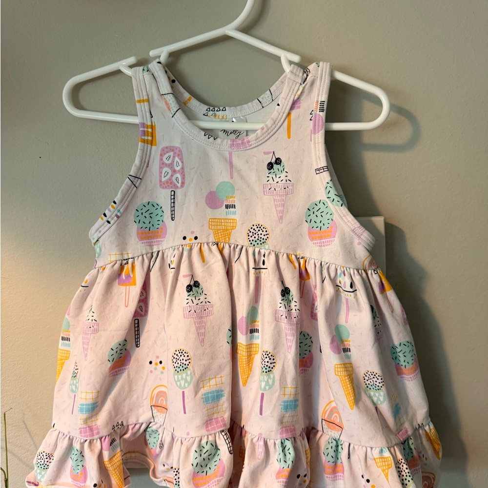 Ice Cream Print Sleeveless Top